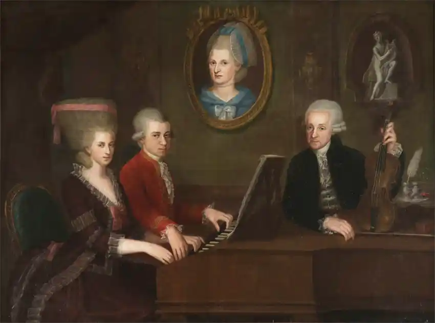 Retrato de la familia Mozart